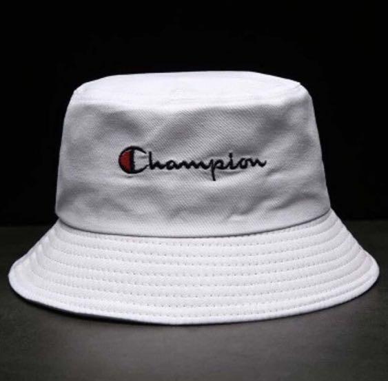 champion bucket hat white