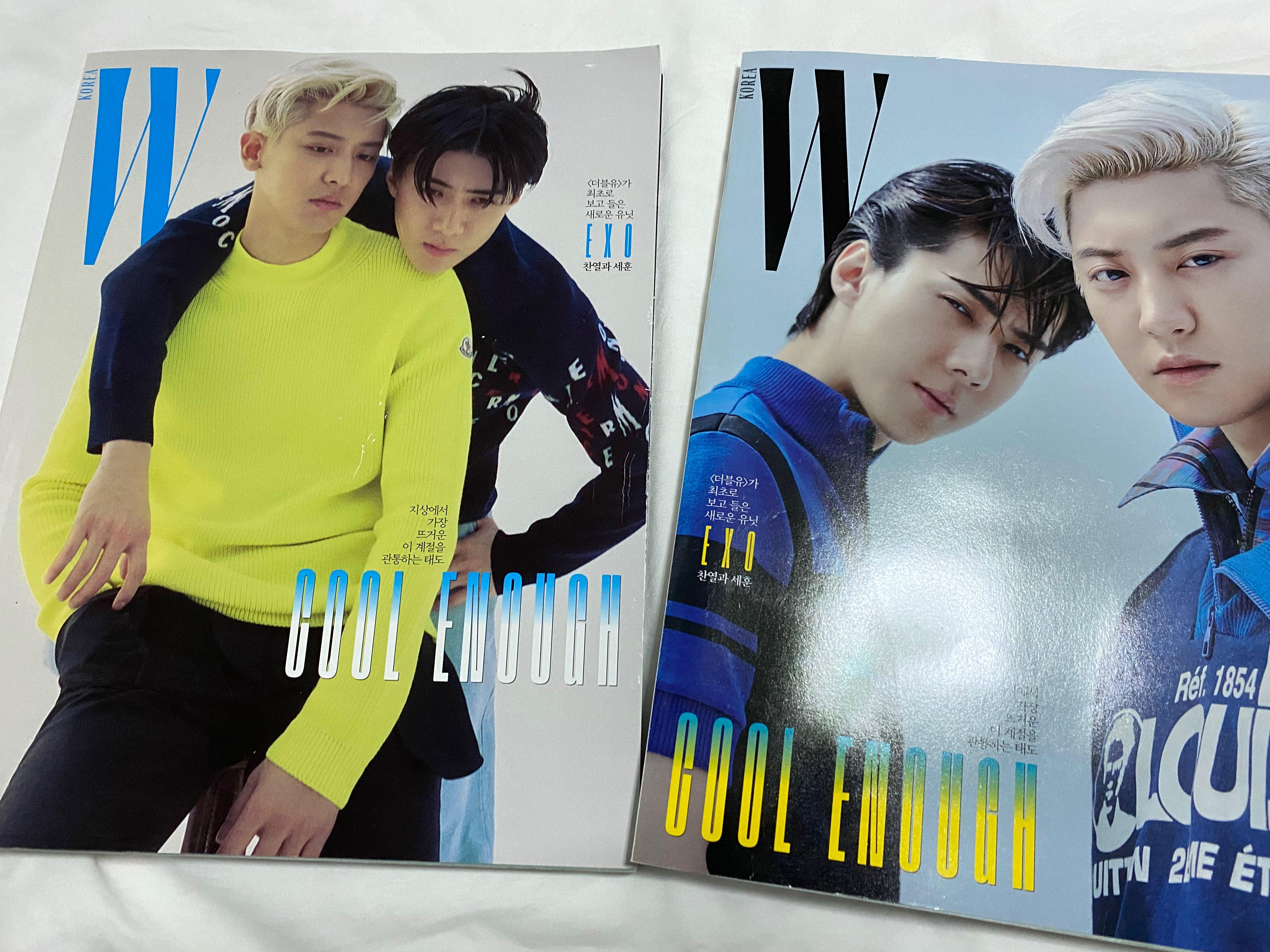 W KOREA Sehun & Chanyeol 表紙 KPOP WORLD INA on X: 