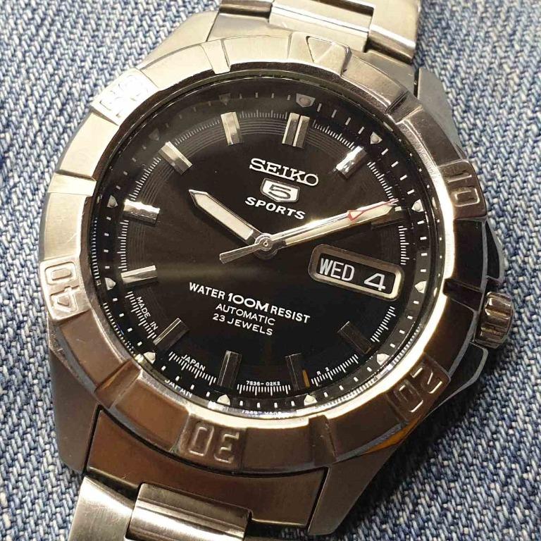 Classic Seiko 5 Sports 7S36-01X0 Automatic Men's Watch, Women's Fashion,  Watches & Accessories, Watches on Carousell