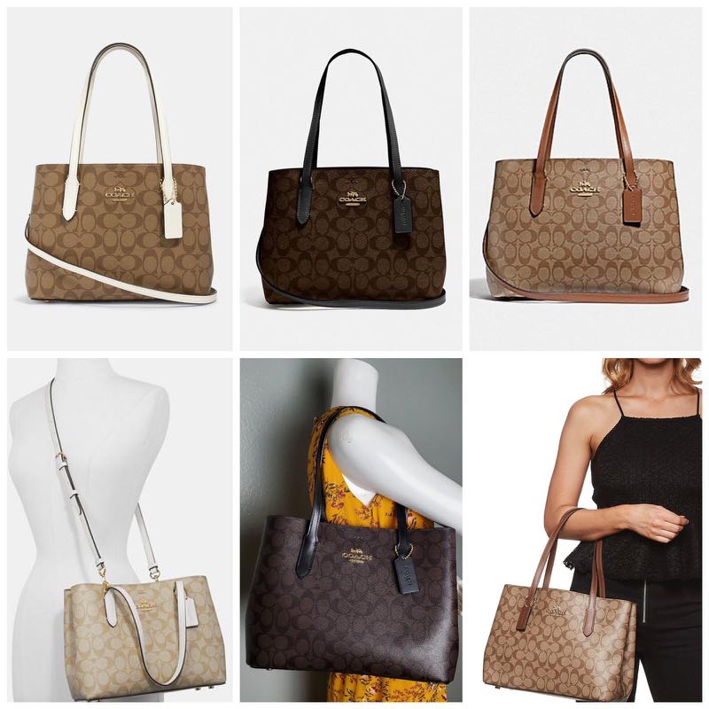 Mini avenue carryall in signature canvas shop