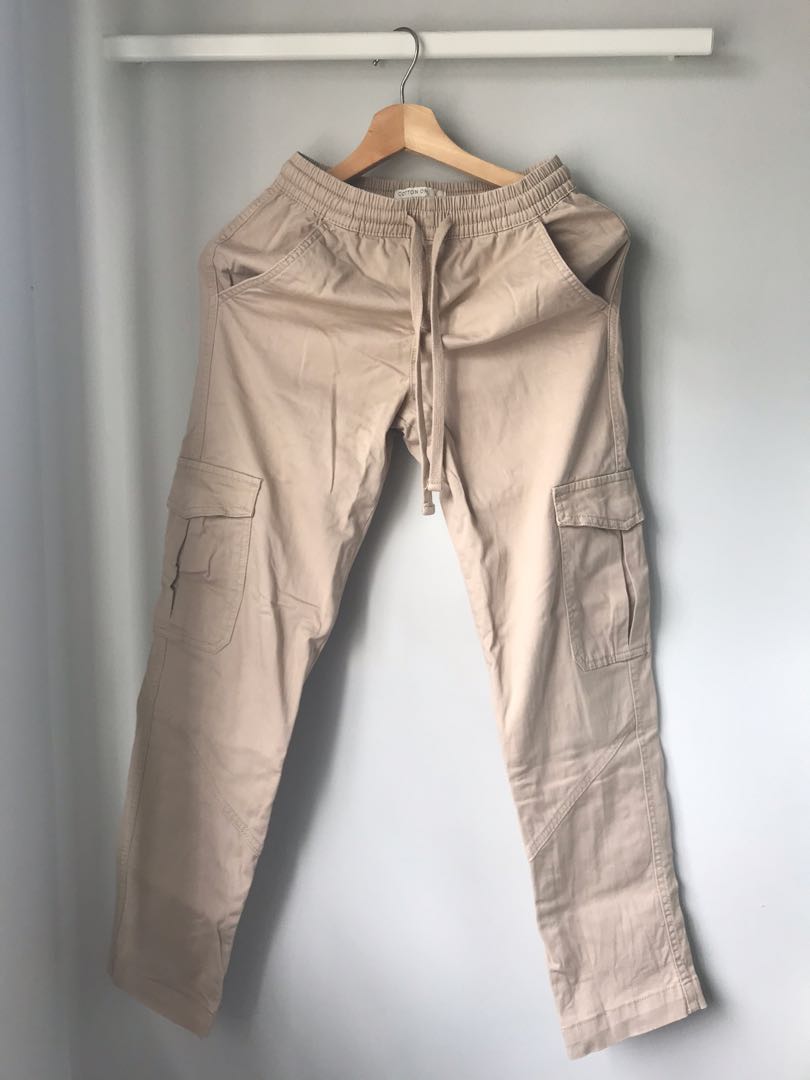 beige cargo pants womens