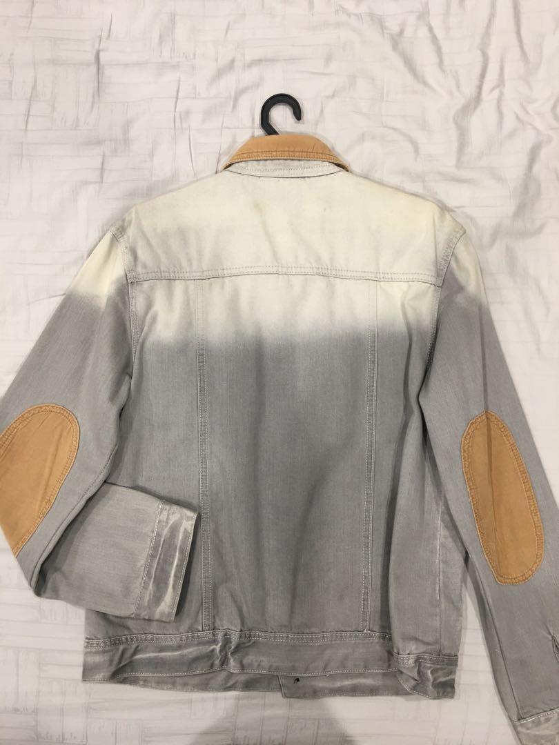 Denim Jacket with Elbow Patch