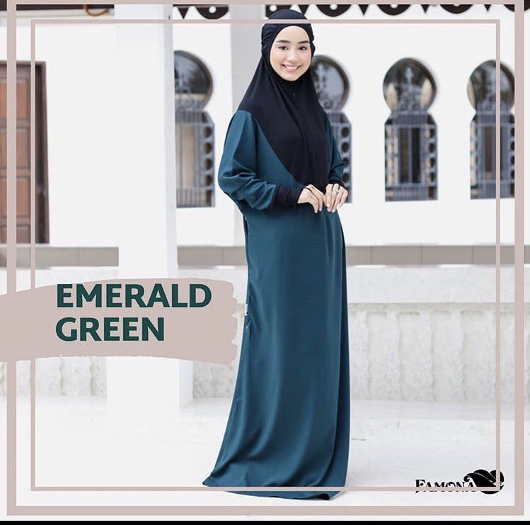 jubah emerald green