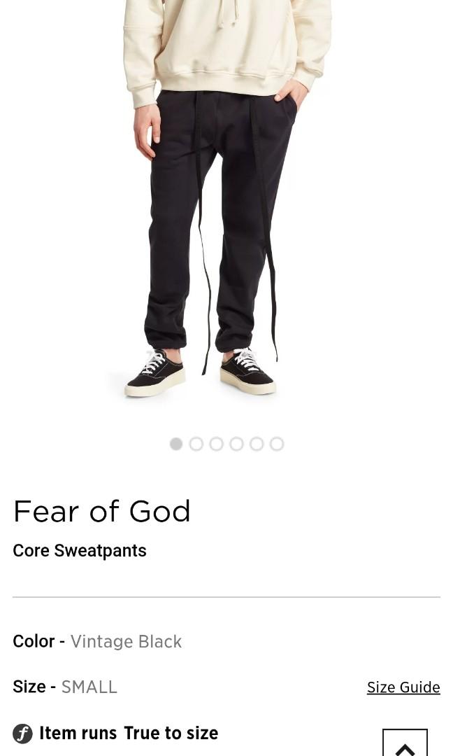 Fear of god core sweatpant サイズS フィア-