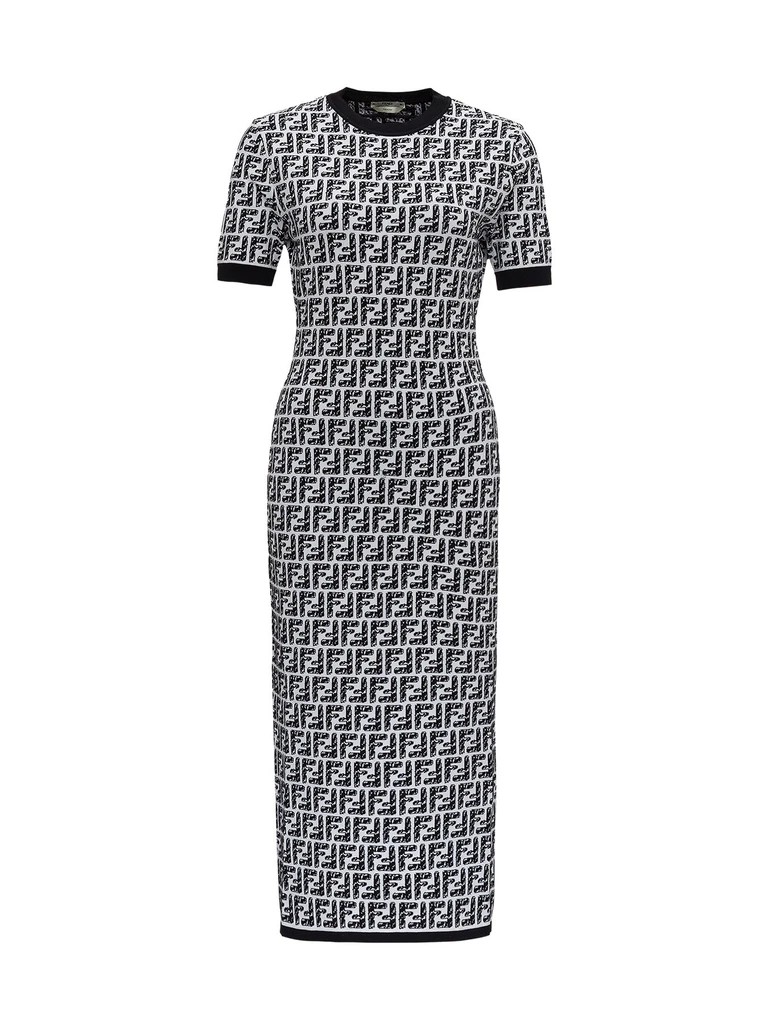 Fendi dress black and white shop