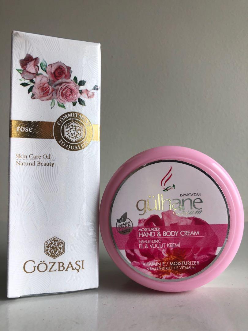From Turkey Gozbasi Rose Oil Free Hand Body Cream Health Beauty Skin Bath Body On Carousell