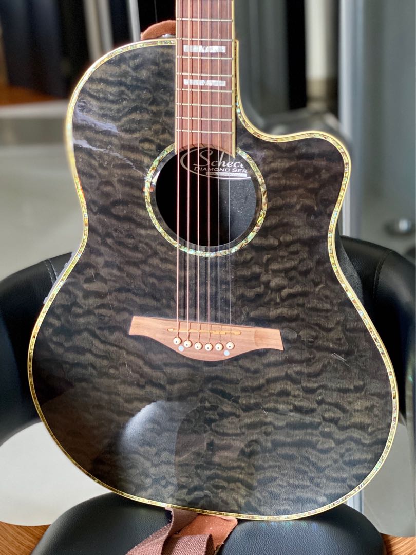 Schecter diamond series acoustic outlet electric