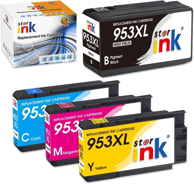 4-Pack HP 952XL High Yield Ink (All Colors) Compatible - LD Products