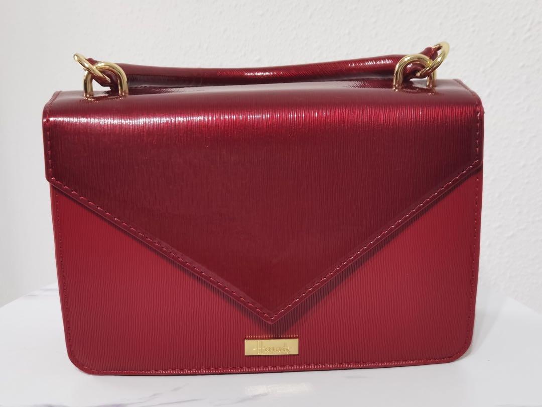 Harrods Red Bag, Women's Fashion, Bags & Wallets, Tote Bags on Carousell