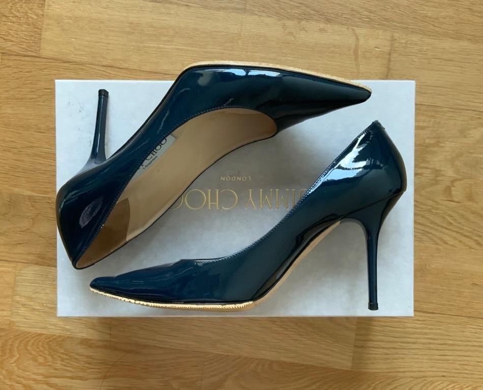 jimmy choo navy shoes