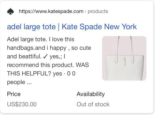 Kate spade adel top degrade large tote