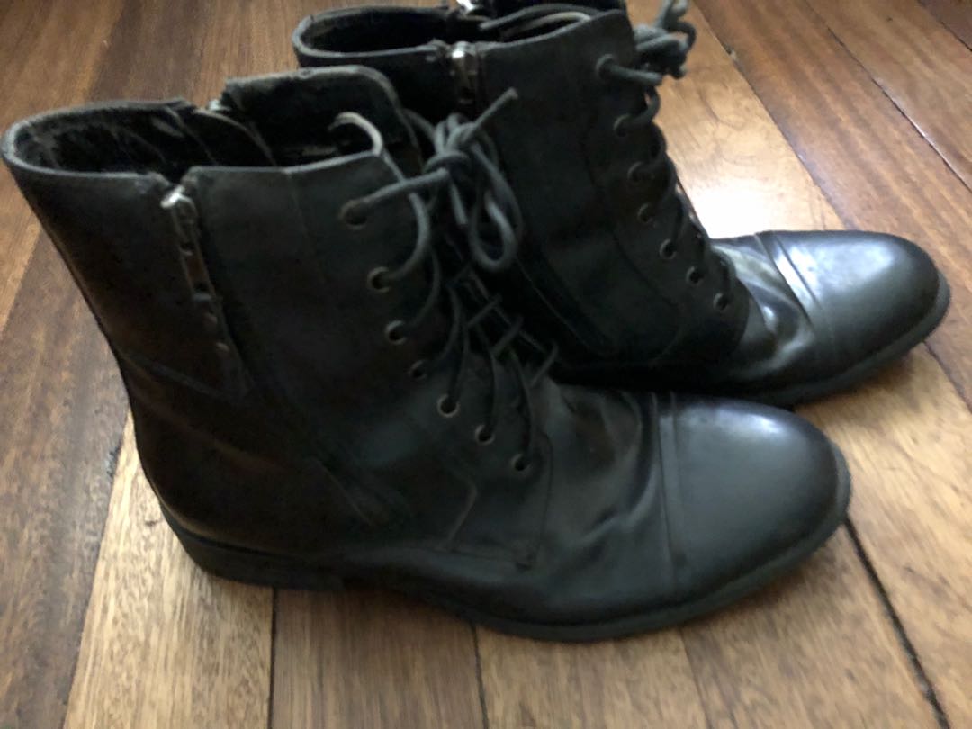 kenneth cole leather boots