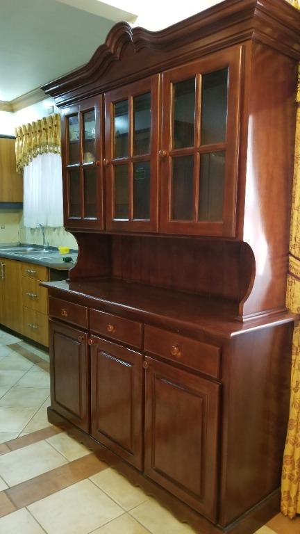 Kitchen Dining Cabinet Hardwood Home Furniture Furniture Fixtures Shelves Drawers On Carousell