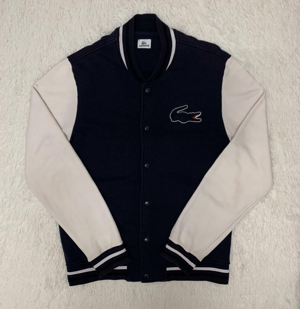 Lacoste best sale varsity sweatshirt