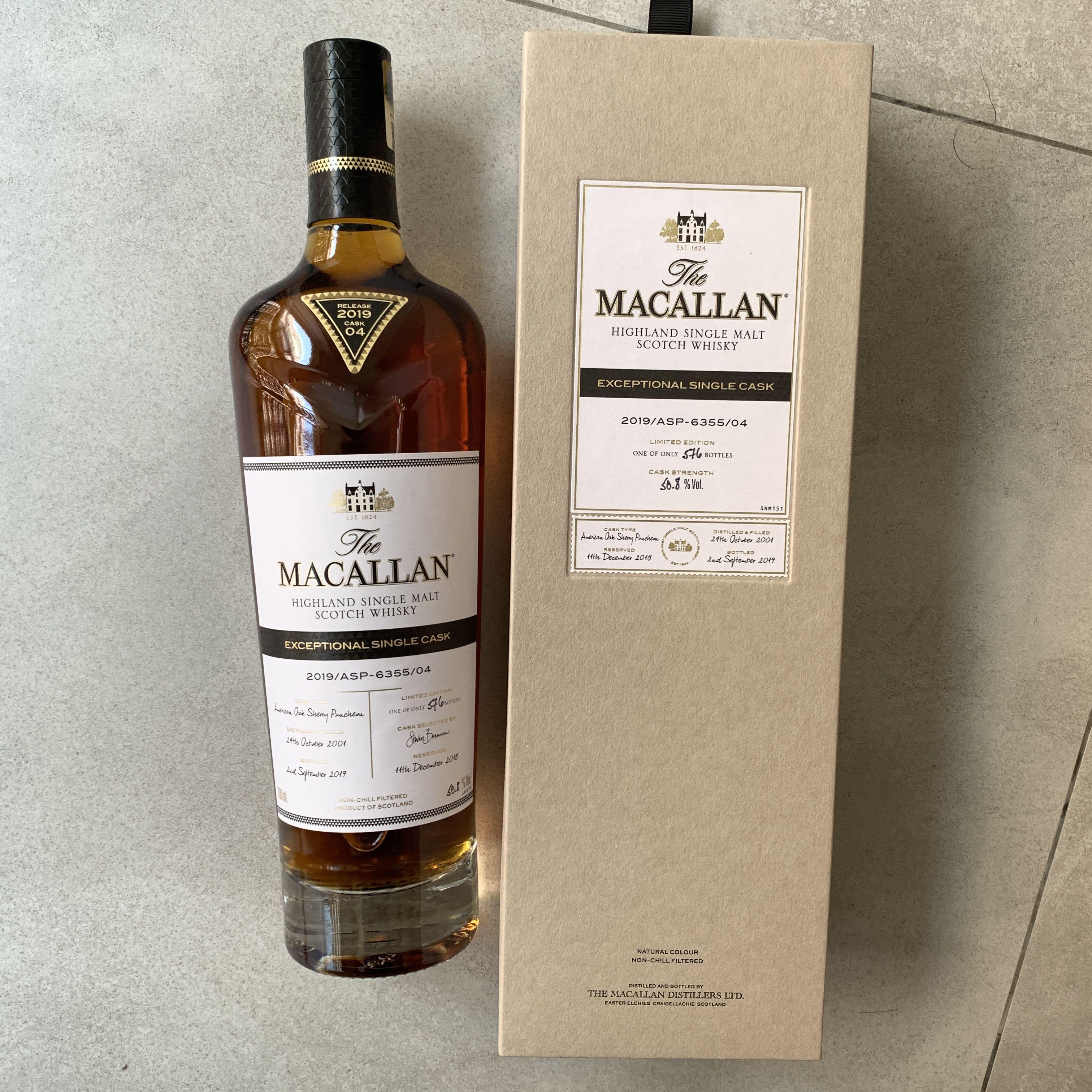 Macallan Exceptional Single Cask Food Drinks Beverages On Carousell