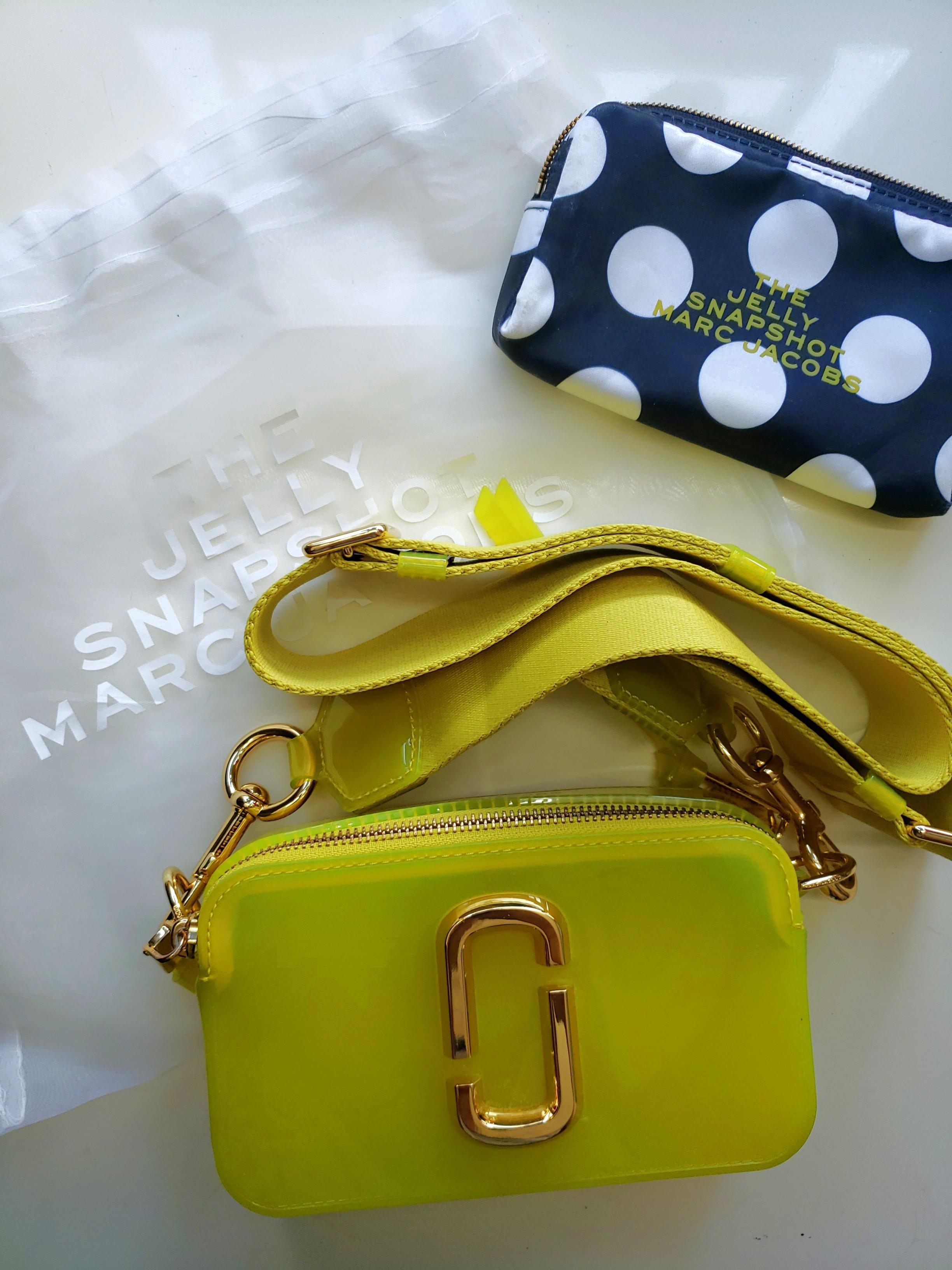 MARC JACOBS bag 斜孭袋Jelly Snapshot Small Camera Bag Yellow, 名牌