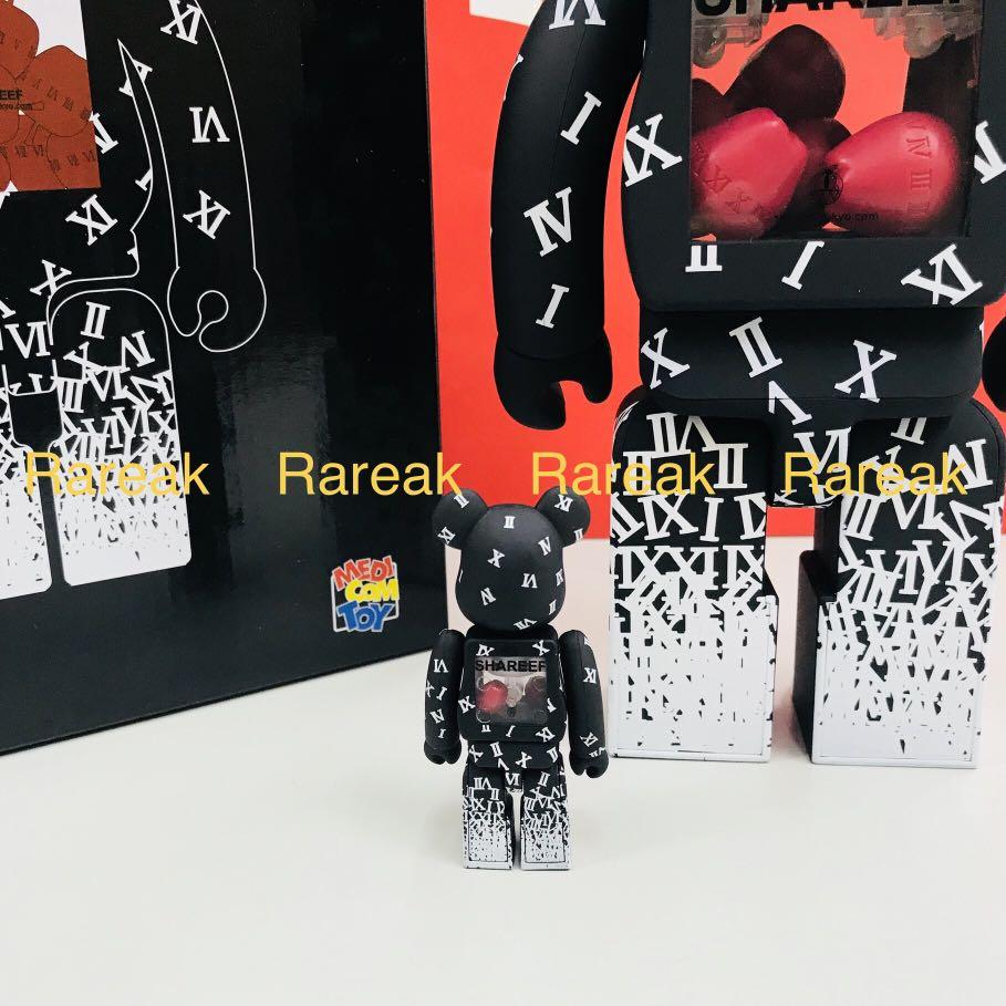 Medicom Bearbrick 2017 Shareef Red Apple 400% + 100% Be@rbrick set