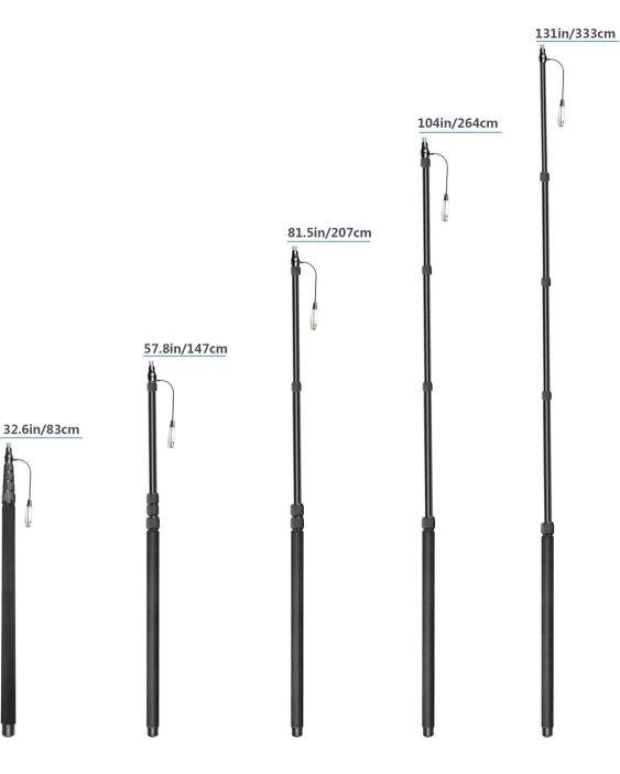 Neewer Portable Handheld Microphone Boom Pole with Builtin XLR Audio