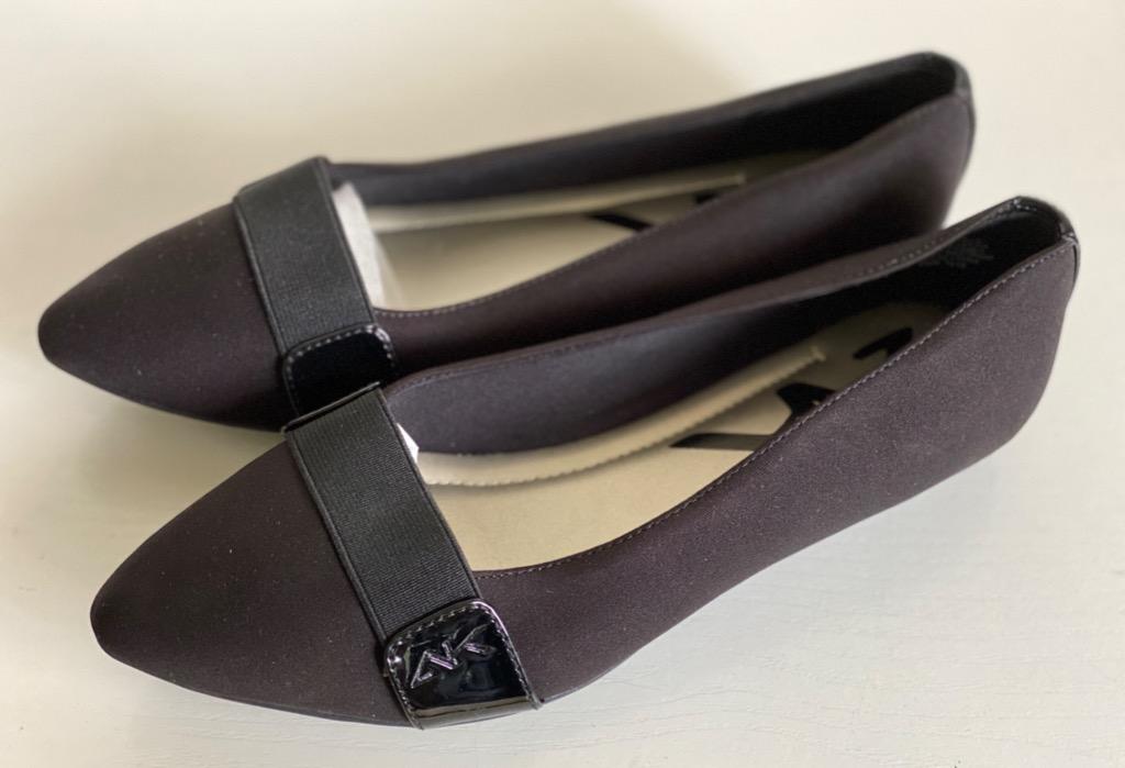 NEW! ANNE KLEIN AK SPORT OLIVER BLACK FLATS LOAFERS SANDALS SHOES 6 36 $69  SALE, Women's Fashion, Footwear, Flats & Sandals on Carousell