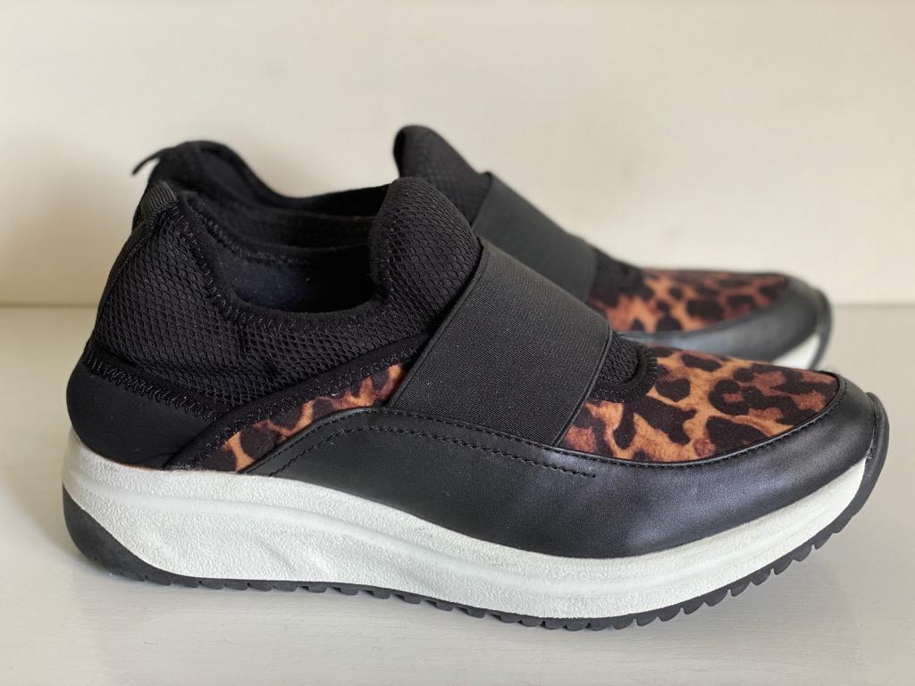 ak sport leopard slip on sneakers