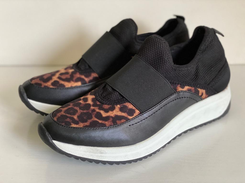 ak sport leopard slip on sneakers