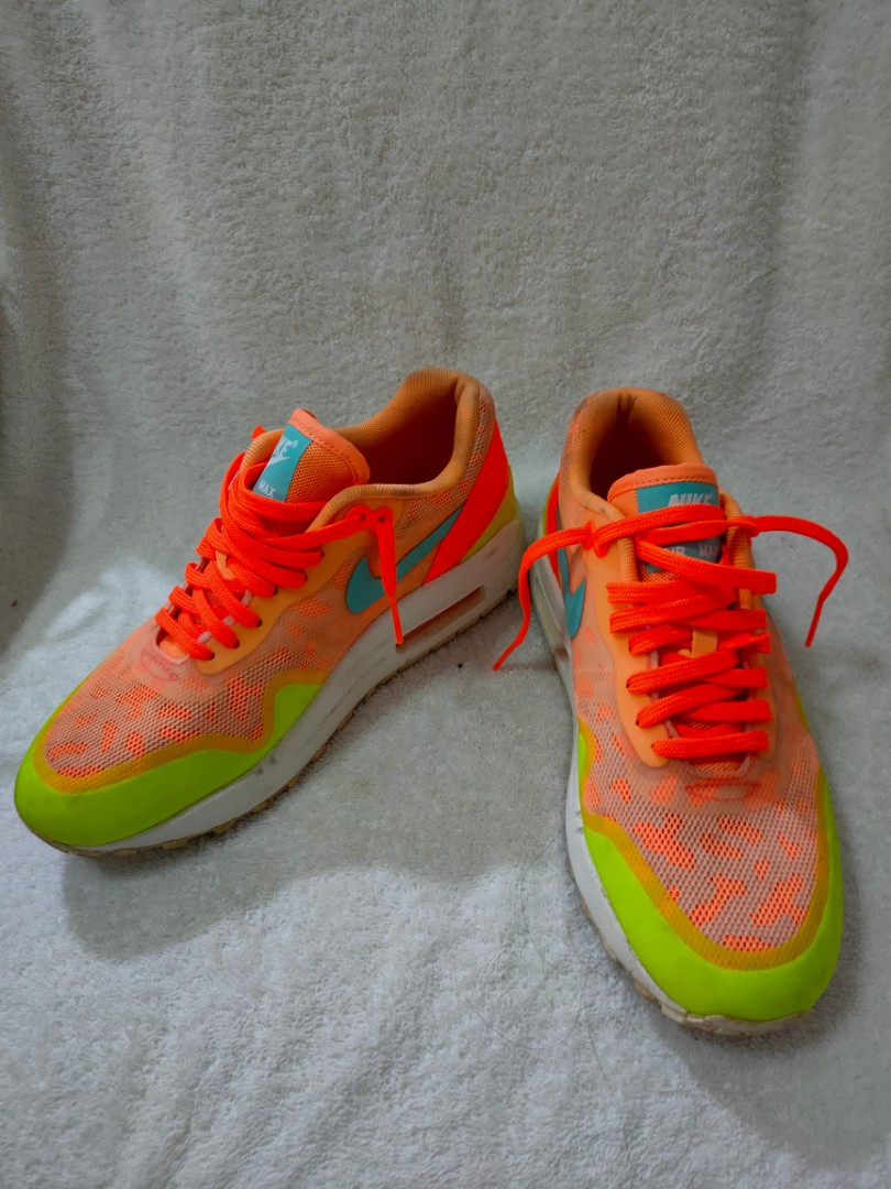 orange and green sneakers