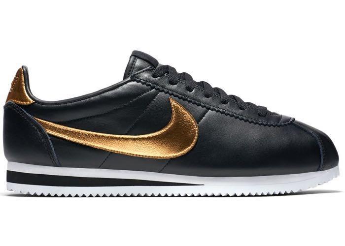 Nike Cortez Classic black and gold 