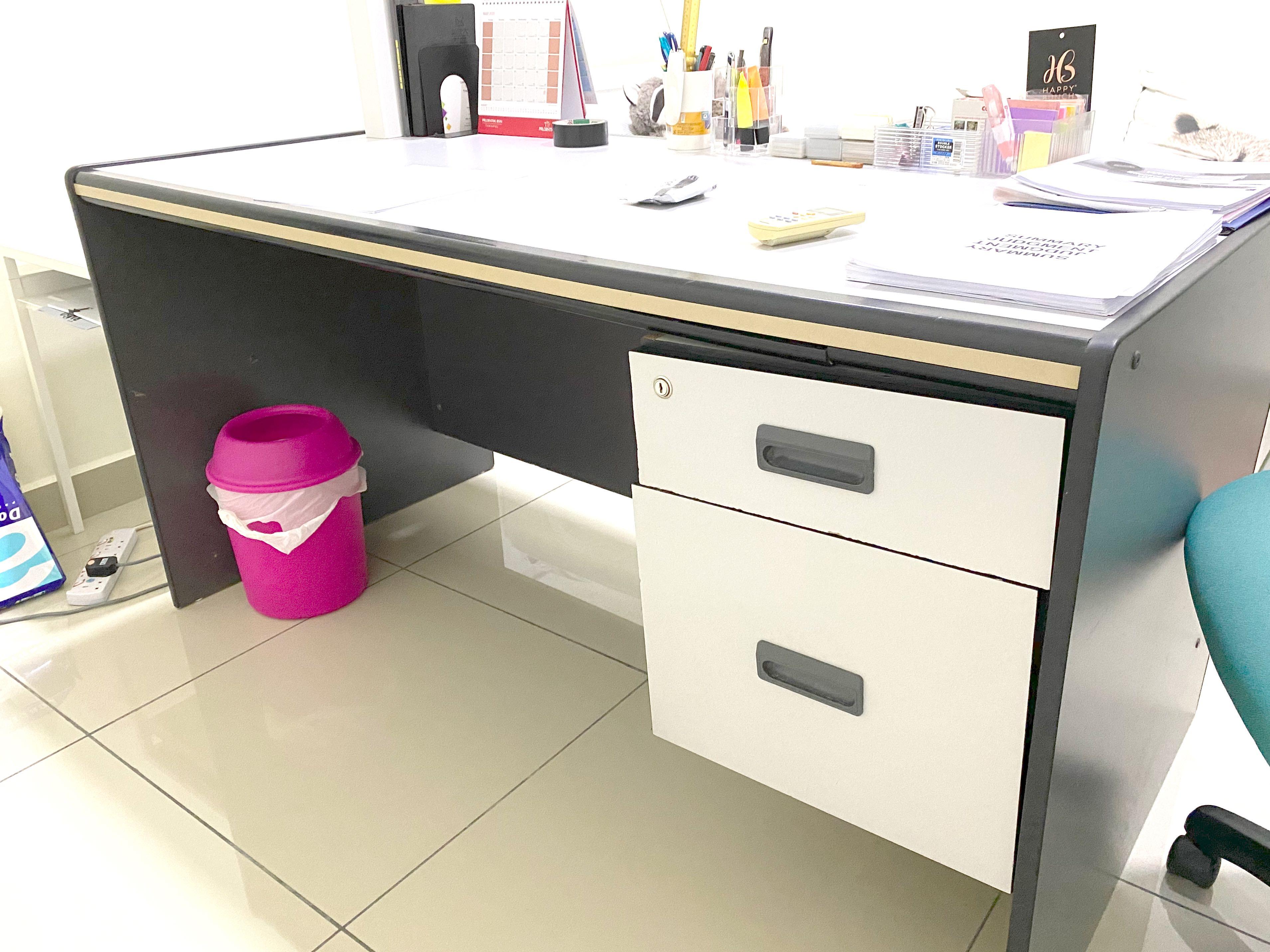 Cheap Big Spacious Office Desk Selling At Cheap Price Home Furniture Furniture On Carousell