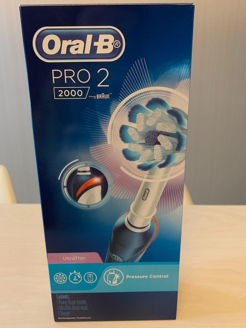 Oral B Electric Toothbrush Pro 2 2000 Electronics Others On Carousell