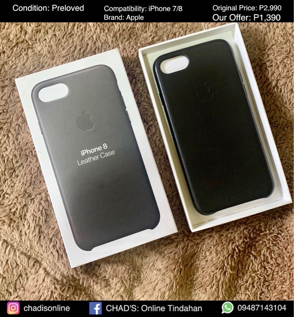 Original Apple Leather Case For The Iphone 7 8 Mobile Phones Gadgets Mobile Gadget Accessories Cases Sleeves On Carousell