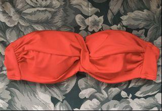 Original Victoria’s Secret Red Twist Bandeau Push-up Bikini Top