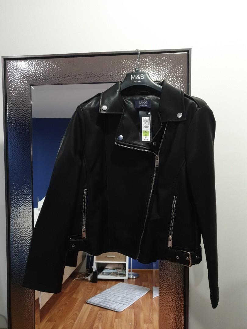 oversize leather jacket