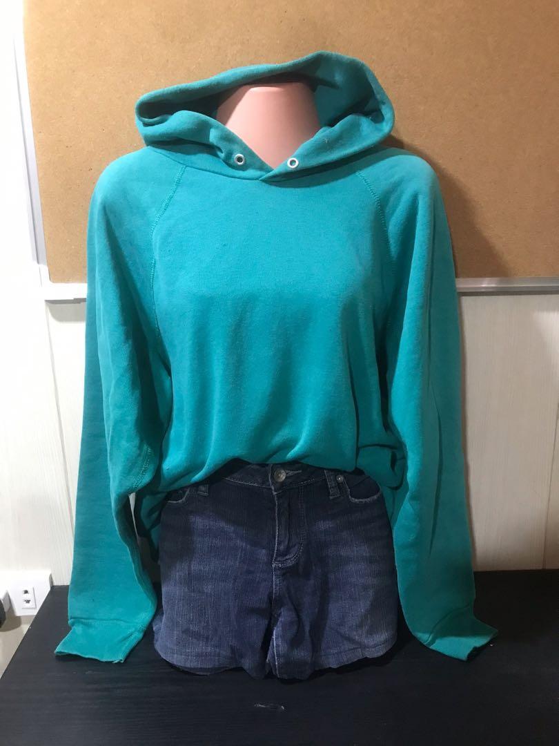 REPRICED OVERSIZED BLUE GREEN HOODIE 