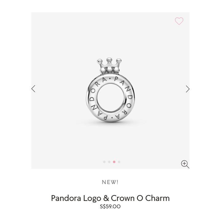 PANDORA Logo & Crown O ブレスレットチャーム 799036C00 Pandora Logo & Crown O Charm | PANDORA