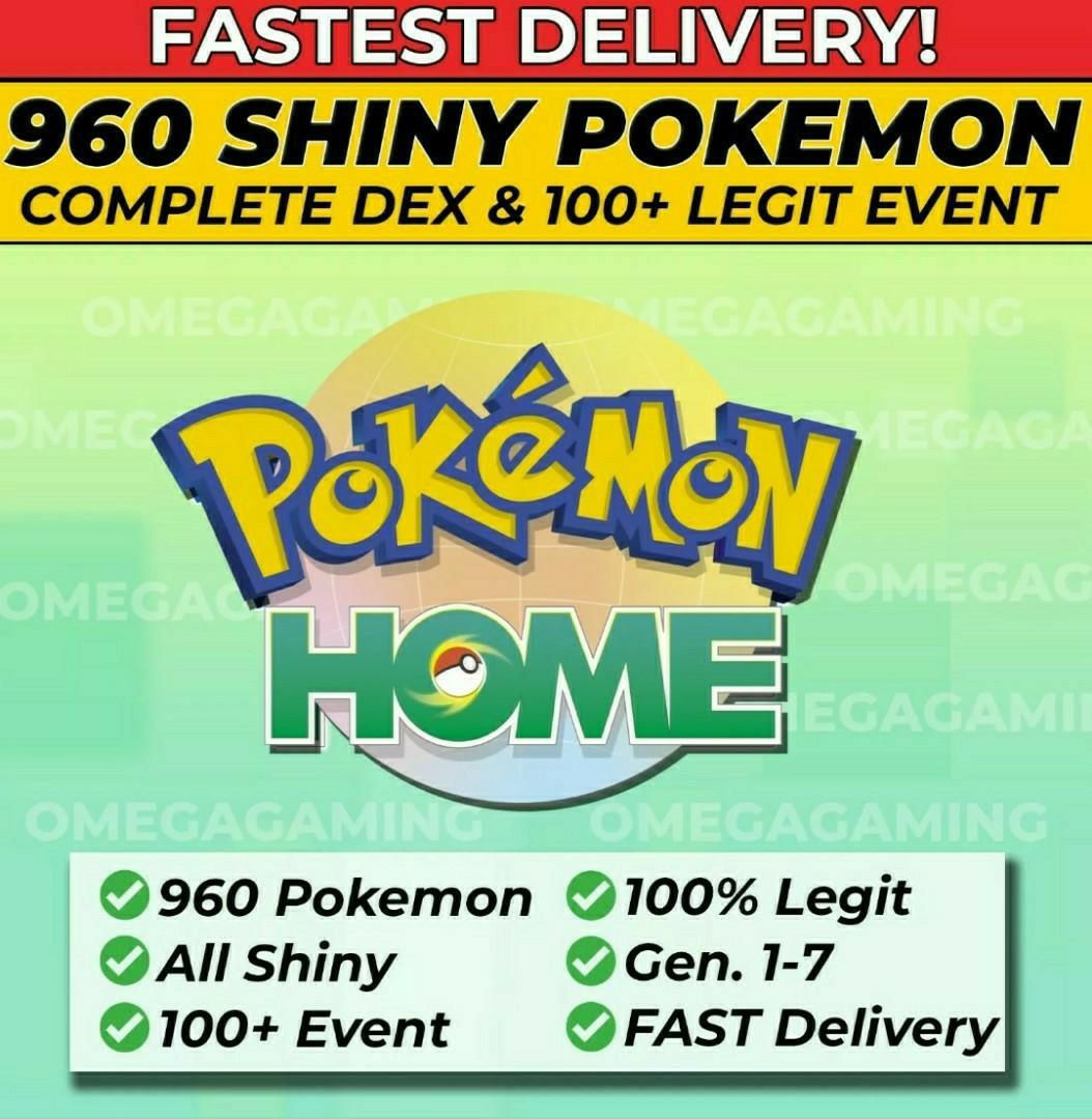 Pokemon Home All 807 Shiny Full Living Dex 100 Event Toys Games Video Gaming In Game Products On Carousell