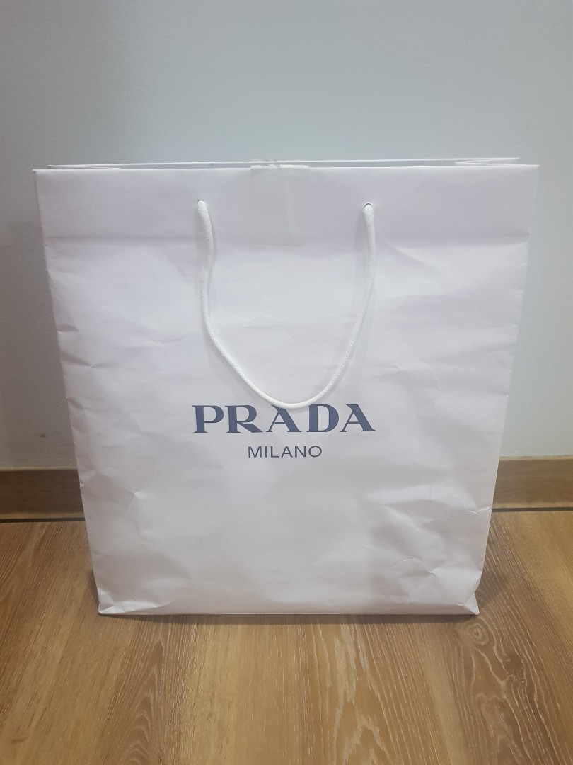 prada paper shopping bag