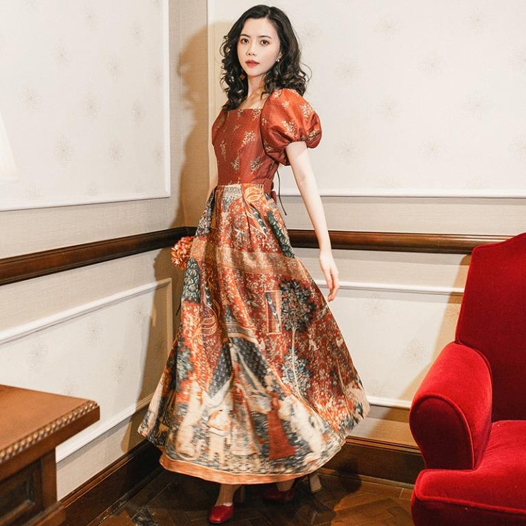 Retro dinner hot sale dress