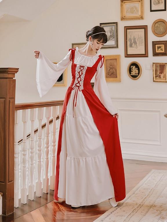 Pre order medieval long sleeve princess prom costume cosplay