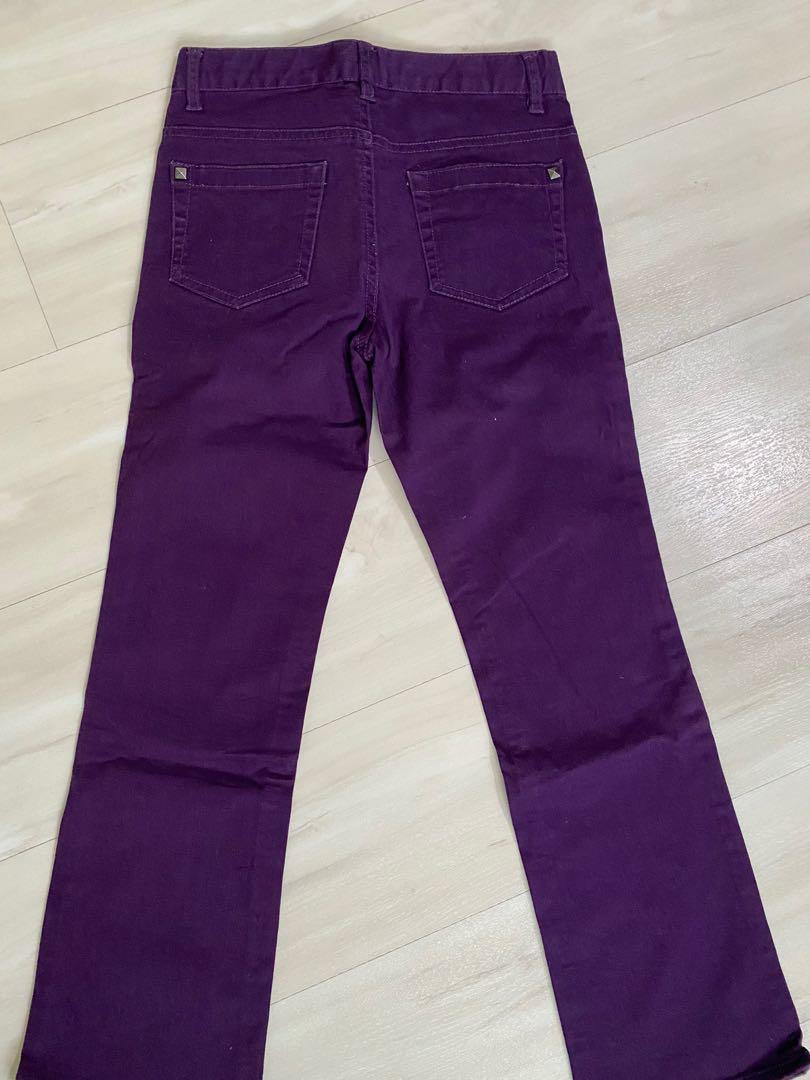 girls purple jeans