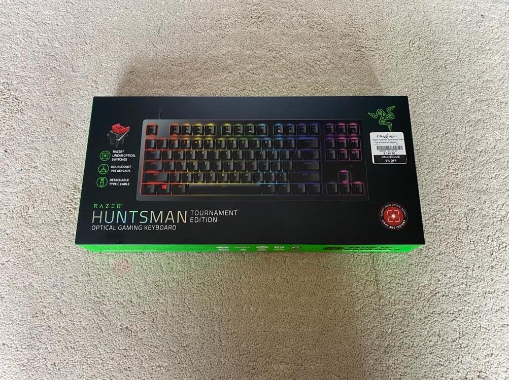 Razer Huntsman Tournament Edition Tkl Gaming Keyboard Red Switch Linear Quick Silent Electronics Computer Parts Accessories On Carousell