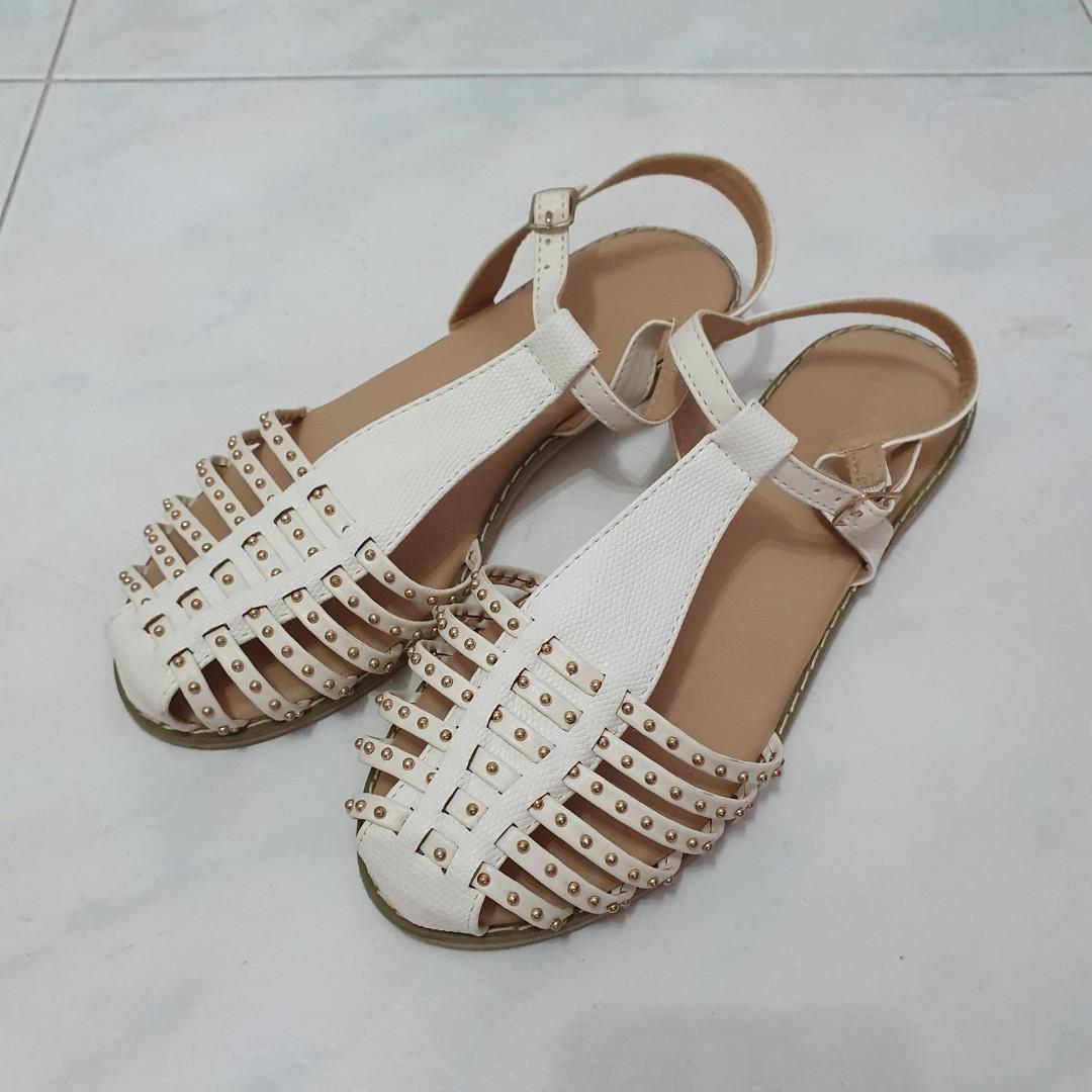 Rubi White Sandal Size 38, Women's 