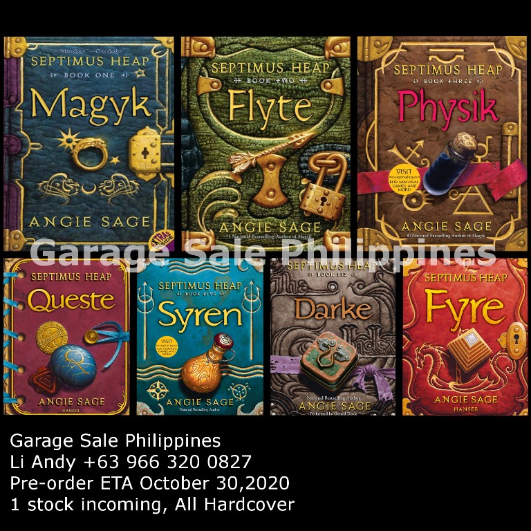 Septimus Heap Series By Angie Sage Complete Hardcover Set Books Books On Carousell