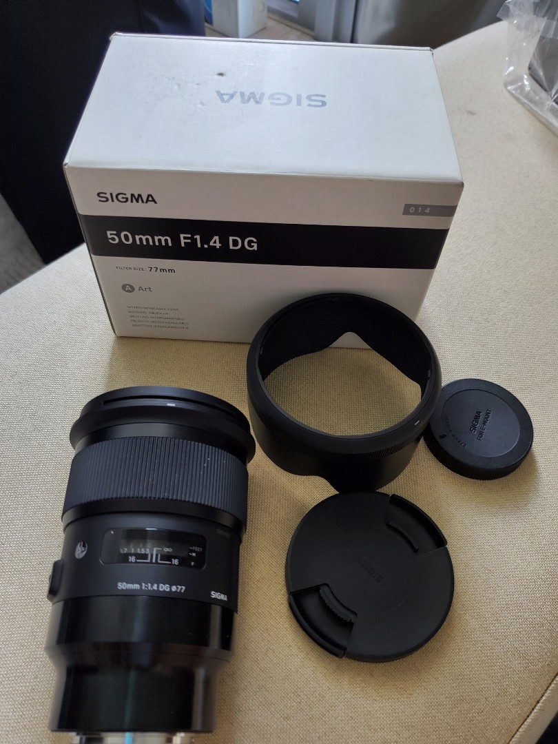 Sigma 50mm F1.4 DG HSM ART (E-Mount) Sony, 攝影器材, 鏡頭及裝備