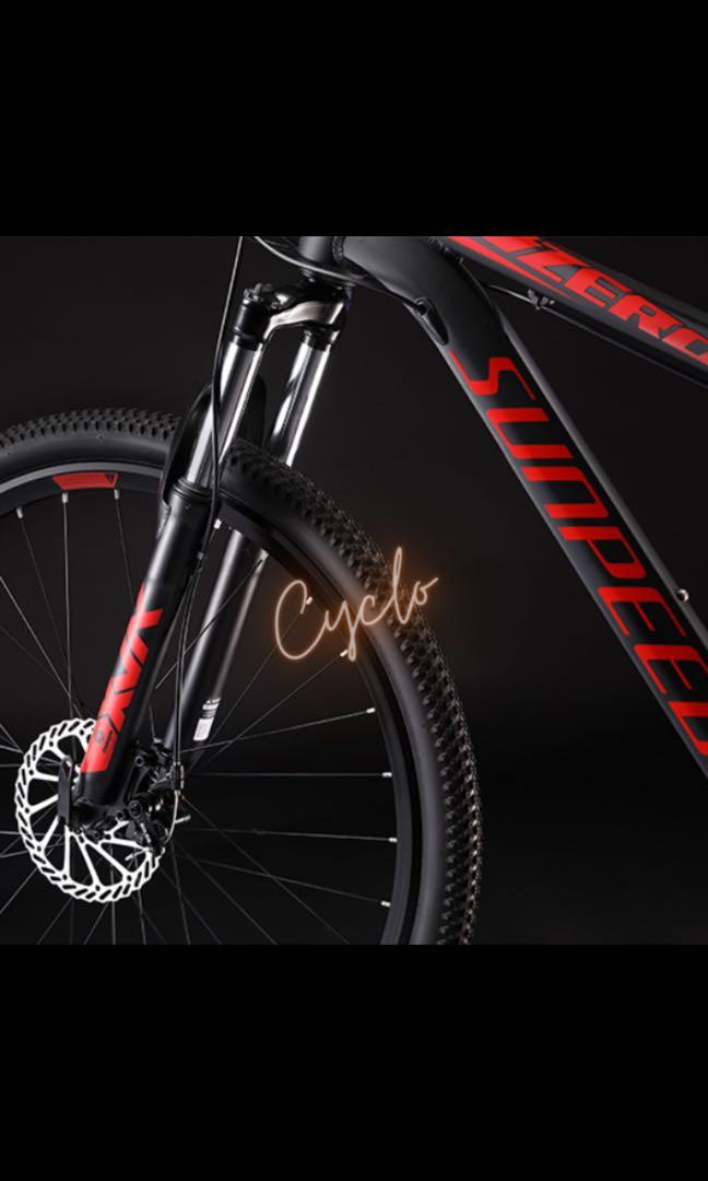 Sunspeed Zero (Category: Bicycles) located in Singapore. Submitted by cyclobikes (Listing ID 1027152046, Image 6). Description: Visit www.cyclobikessg.com for more details. Follow us on instagram @cyclo_sg! Sunspeed Zero Mountain Bike 🏅Limited Local Warranty 🎁FREE Installation ——————————————————————————- 🚴‍♂️27.5er 24 Speed Shimano Tourney Groupset - $450 🚴‍♂️29er 24 Speed Shimano Tourney Groupset - $450 ——————————————————————————- 🔥Sizes: S