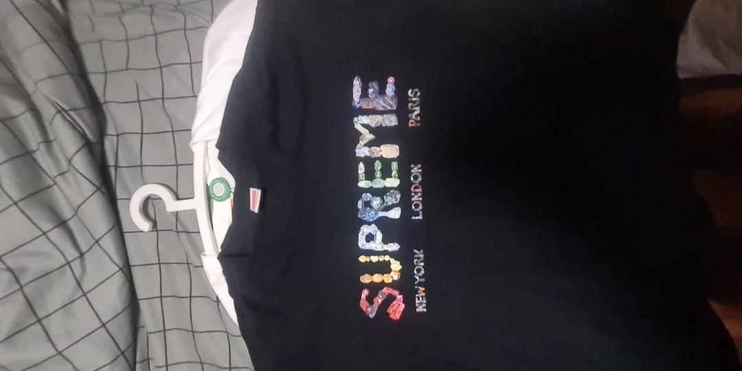 Supreme rocks tee black shop