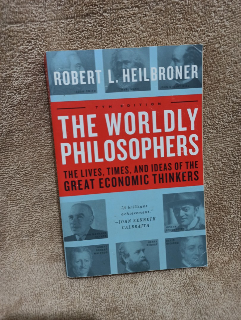 The　Tulis,　by　Robert　L.　Alat　Buku　Heilbroner,　Buku　Worldly　Carousell　Philosopher　di