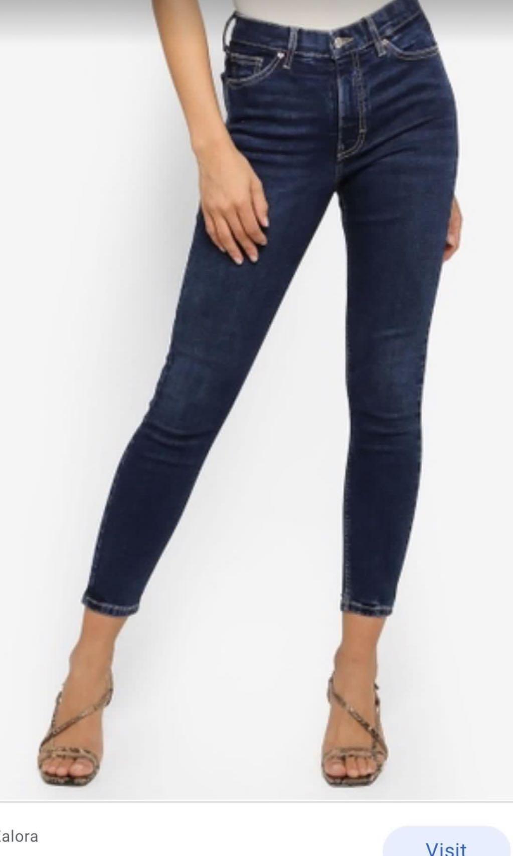 Topshop JAMIE Indigo Skinny Jeans UK8 W26 L32 NEW