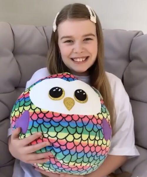 rainbow owl stuffed animal