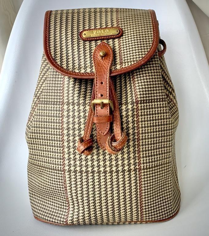 Unique Polo Ralph Lauren Women's Leather Backpack, Luxury, Bags 