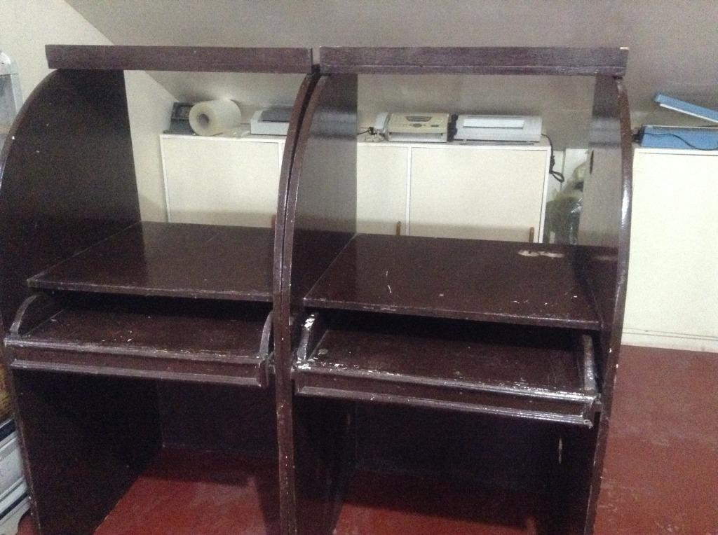 USED Wooden Computer Tables (NEGOTIABLE) (Category: Tables & Sets) located in Munoz. Submitted by _ndrei (Listing ID 1027105114, Image 1). Description: W 25.5 inches L 26.5 inches H 50 inches RFS - decluttering - for funds 2500 pesos per table (discount price if taken as bundle) price is still negotiable pm for more photos.